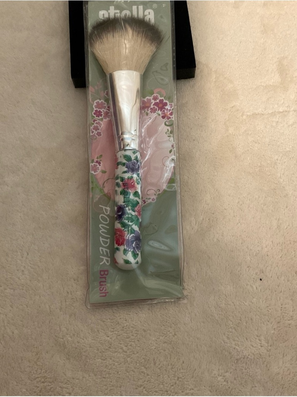 Stellah Pink, Green & White Striped Cosmetic Brush Packaging